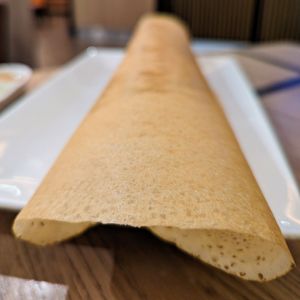 Masalas dosa at Nalan Restaurant - City Hall in Central Singapore