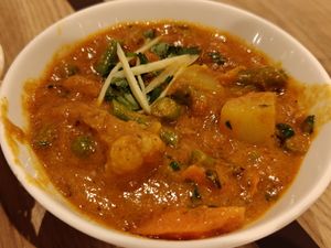 Vegan - Gravy - Mixed Vegetable Curry at Nalan Restaurant - City Hall in Central Singapore