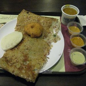 Rava Onion Masala, Idly, Vadai (set meal #6) at Nalan Restaurant - City Hall in Central Singapore