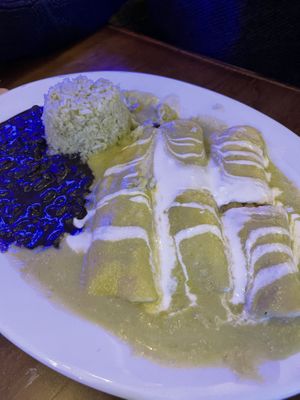 Tofu vegetable enchiladas   at Maria's Mexican Restaurant in South Lake Tahoe