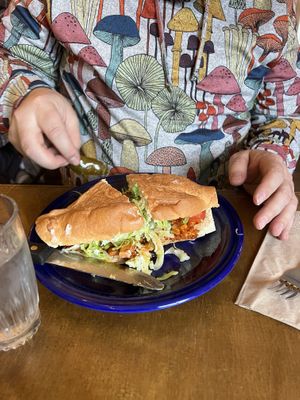 Vegan Chik’n Torta  at Maria's Mexican Restaurant in South Lake Tahoe