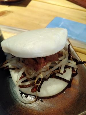 sweet potato bao bun at Oppa in St Andrews