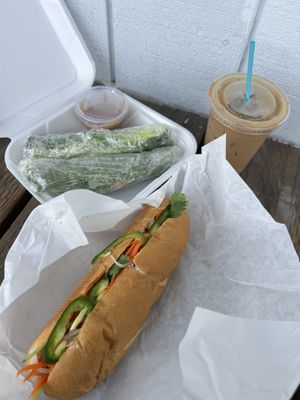   at  Van Nien Vegan Baguette Food Coffee Tea in Portland