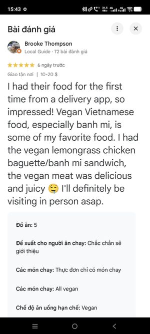  at  Van Nien Vegan Baguette Food Coffee Tea in Portland