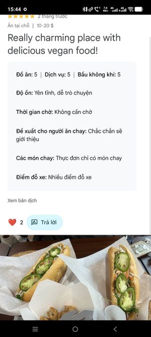  at  Van Nien Vegan Baguette Food Coffee Tea in Portland