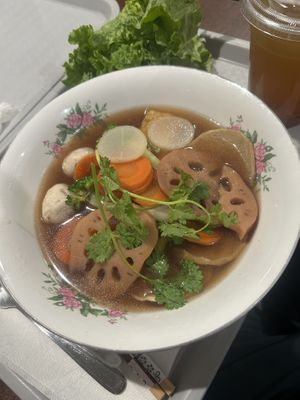 Beef pho  at  Van Nien Vegan Baguette Food Coffee Tea in Portland