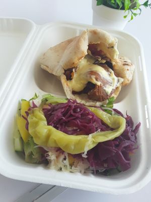 Vegan Doner Kebab at The Vegan Bakery Company in Worthing