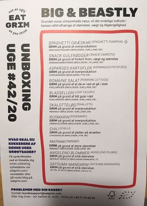 Big & Beastly, week #42/20 (packing list) at GRIM  in Copenhagen