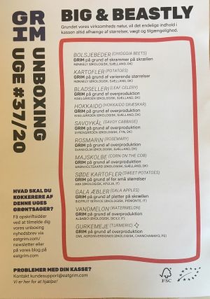 Big & Beastly, week #37/20 (packing list) at GRIM  in Copenhagen