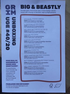 Big & Beastly, week #40/20 (packing list) at GRIM  in Copenhagen