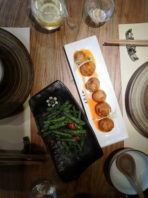 Meat balls a bit dry but tasty  at RúShì Shū 如是蔬 in Sanya