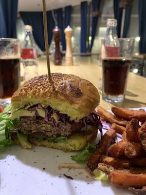 Inside of this burger  at Restoran ŠtoRiJa in Rijeka