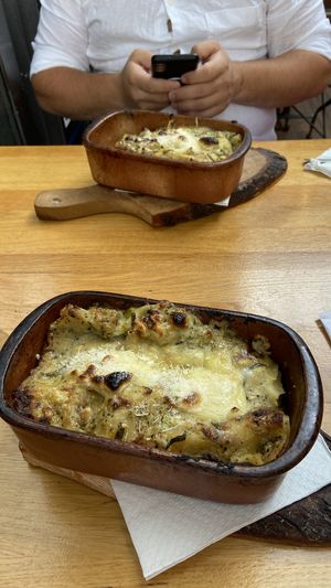 Zweimal die Lasagne mit Zucchini, Pinienkernen und geschmacksintensivem Räuchertofu  at Restoran ŠtoRiJa in Rijeka
