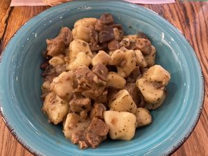 daily lunch - gnocchi with mushroom goulash   at Restoran ŠtoRiJa in Rijeka
