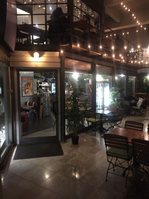 The view from outside at night. at Restoran ŠtoRiJa in Rijeka