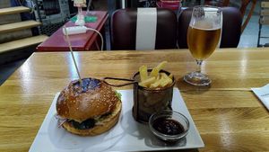 Vege burger at Restoran ŠtoRiJa in Rijeka