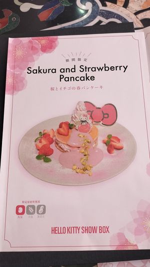 Special menu item at Hello Kitty Show Box in Awaji