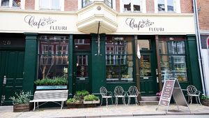 Outside at Cafe Fleuri in Odense