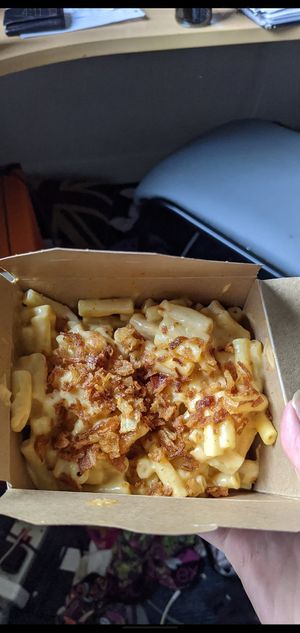 Vegan Mac & cheese at Saucy in Sheffield