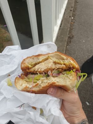 Katsu Chicken Burger at Saucy in Sheffield