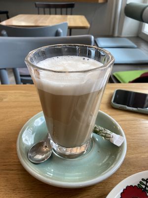 Late macchiato with oat milk  at Carli's Coffee in Echternach
