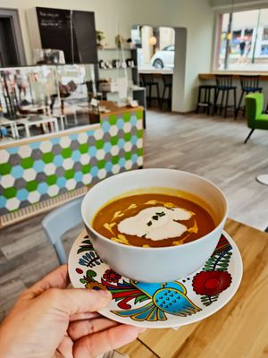 Lunch of the week mostly vegetarian  at Carli's Coffee in Echternach