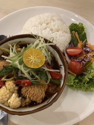 Thai sweet and sour. Spicy with red chilies  at b twelve in Kuantan