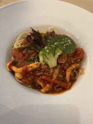 Pasta spaghetti carbonara  at b twelve in Kuantan