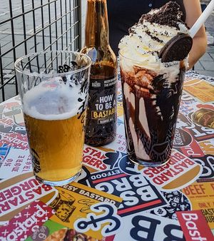 Beer and Oreo Shake, vegan  at Bastard Burgers  in Naessjoe