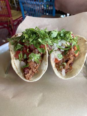 Chili sin carne tacos  at Tapachula in Tel Aviv