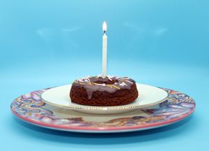 birthday donut at Planet Bake in New York City