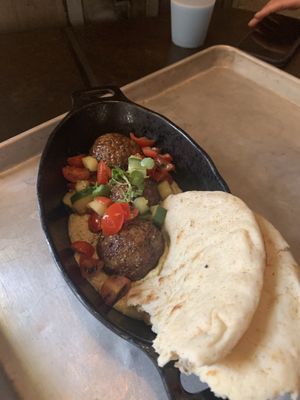 Meatless meatball and hummus  at Walt Disney World - Docking Bay 7 Food and Cargo in Lake Buena Vista