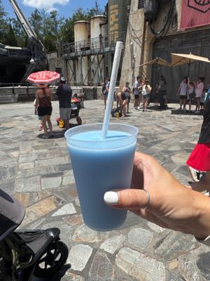 Blue milk at Walt Disney World - Milk Stand in Lake Buena Vista