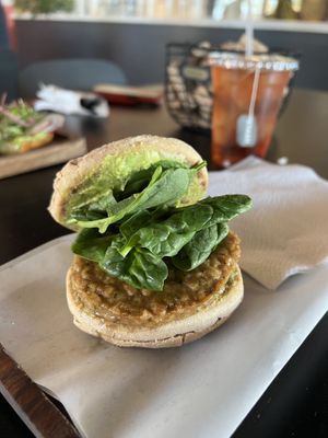 Breakfast sandwich   at Squally's Cafe in Las Vegas