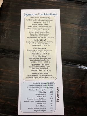 Choose a combo  at The Floribbean in St Petersburg