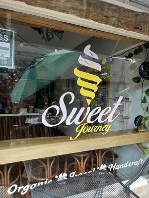 Outside sign   at Sweet Journey Soft Serve in Kailua Kona