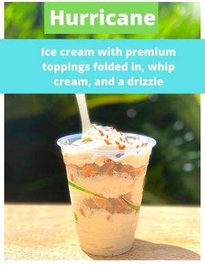 The ultimate dessert. Ice cream folded and blended with handcrafted dessert delights.  at Sweet Journey Soft Serve in Kailua Kona