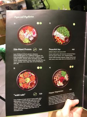 Menu page 9 at Green & Protein in Tirana