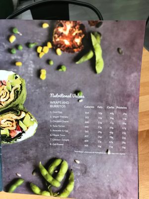 Menu page 16 at Green & Protein in Tirana