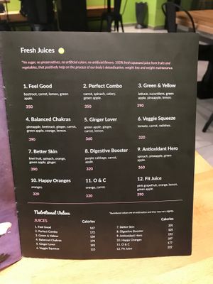 Menu page 24 at Green & Protein in Tirana