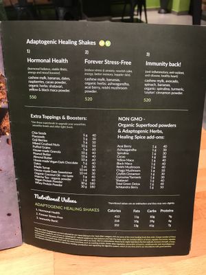 Menu page 31 at Green & Protein in Tirana