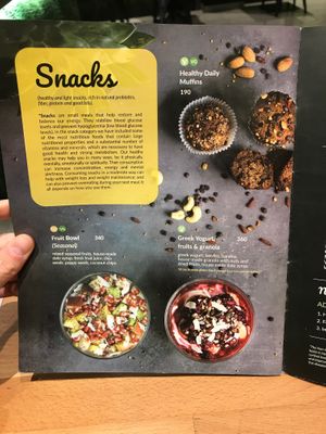 Menu page 34 at Green & Protein in Tirana