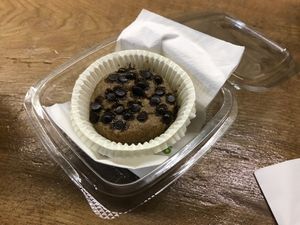 Vegan muffin at Green & Protein in Tirana