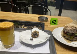 They only have one vegan burger, it's impossible to make a mistake. Thanks to preview reviews, I made sure to order the burger well-cooked and it was delicious.   at Green & Protein in Tirana