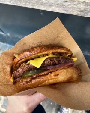 Bourbon burger  at Souls - Torvehallerne in Copenhagen