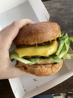 Bbq cheese burger  at Souls - Torvehallerne in Copenhagen