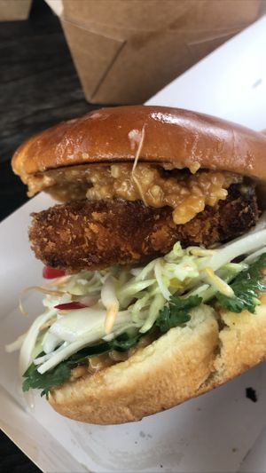 Tofu burger  at Souls - Torvehallerne in Copenhagen