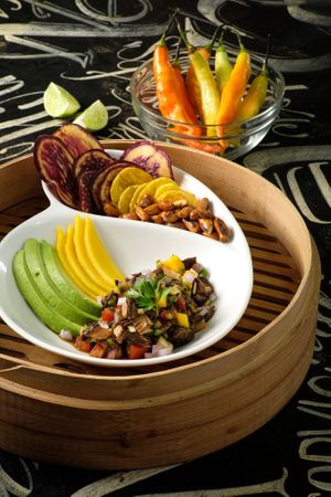 Wild mushrooms ceviche at La Suculenta in Guayaquil