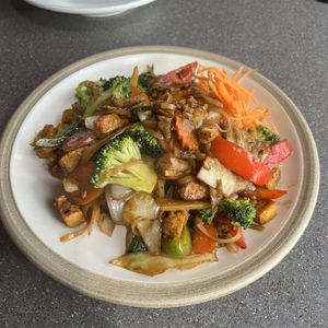 Pad Kee Mao (drunken noodle)  at Parichat's Asia Thai in Truro