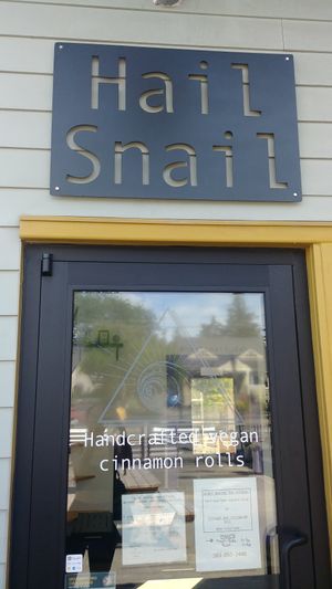 Front door at Hail Snail in Portland